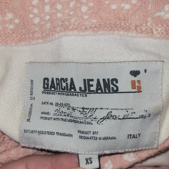 Garcia Jeans Pink Cowl Neck Lace Overlay Sweatshirt XS - Picture 6 of 6